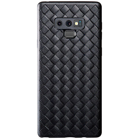 Funda Silicona Goma de Cuero Carcasa L01 para Samsung Galaxy Note 9 Negro