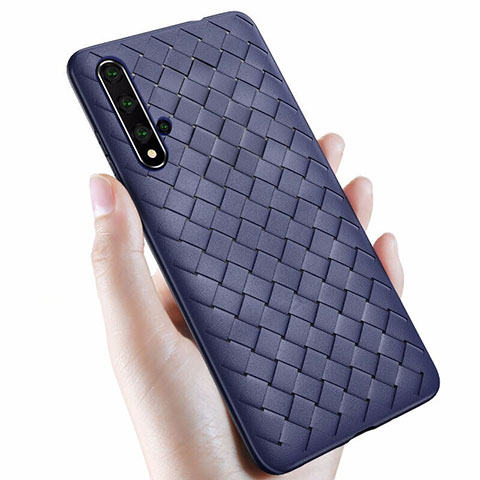 Funda Silicona Goma de Cuero Carcasa para Huawei Honor 20 Azul