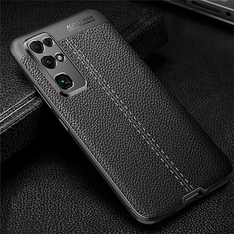 Funda Silicona Goma de Cuero Carcasa para Huawei Honor 30 Negro