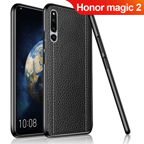 Funda Silicona Goma de Cuero Carcasa para Huawei Honor Magic 2 Negro