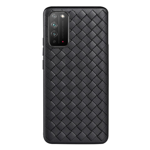 Funda Silicona Goma de Cuero Carcasa para Huawei Honor X10 5G Negro