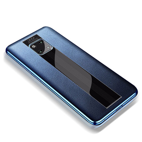 Funda Silicona Goma de Cuero Carcasa para Huawei Mate 20 RS Azul