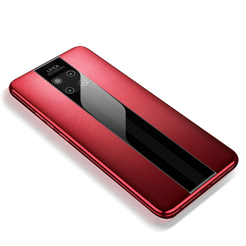 Funda Silicona Goma de Cuero Carcasa para Huawei Mate 20 RS Rojo