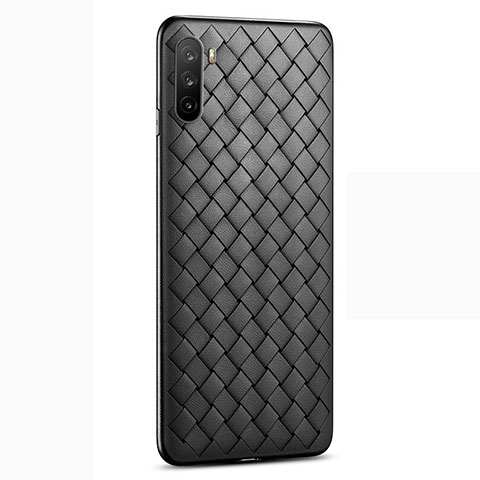 Funda Silicona Goma de Cuero Carcasa para Huawei Mate 40 Lite 5G Negro