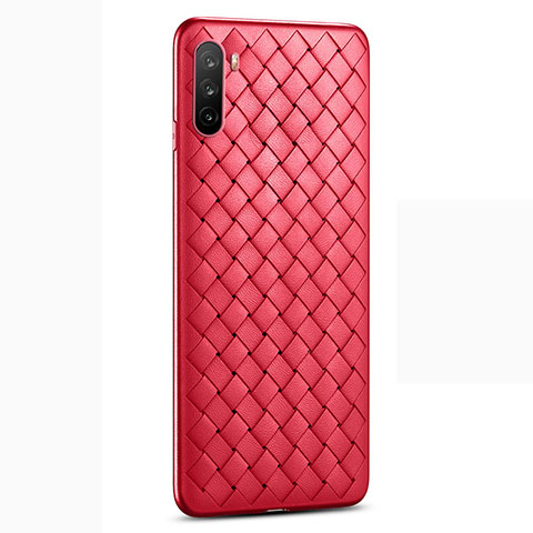 Funda Silicona Goma de Cuero Carcasa para Huawei Mate 40 Lite 5G Rojo