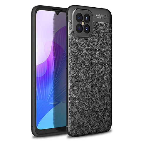 Funda Silicona Goma de Cuero Carcasa para Huawei Nova 8 SE 5G Negro