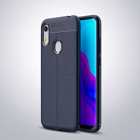 Funda Silicona Goma de Cuero Carcasa para Huawei Y6 Pro (2019) Azul