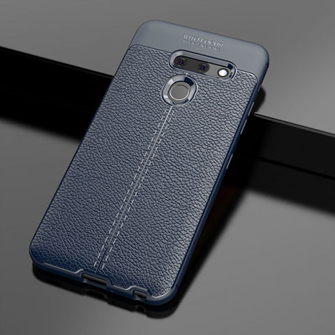 Funda Silicona Goma de Cuero Carcasa para LG G8 ThinQ Azul