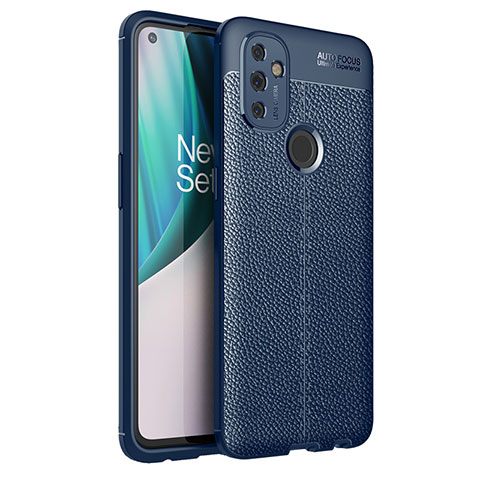 Funda Silicona Goma de Cuero Carcasa para OnePlus Nord N100 Azul