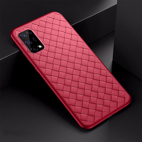 Funda Silicona Goma de Cuero Carcasa para Oppo K7x 5G Rojo