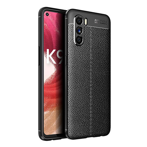 Funda Silicona Goma de Cuero Carcasa para Oppo K9 Pro 5G Negro