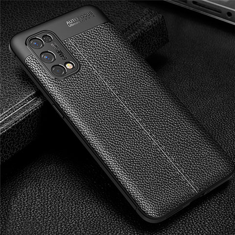 Funda Silicona Goma de Cuero Carcasa para Realme Q2 Pro 5G Negro