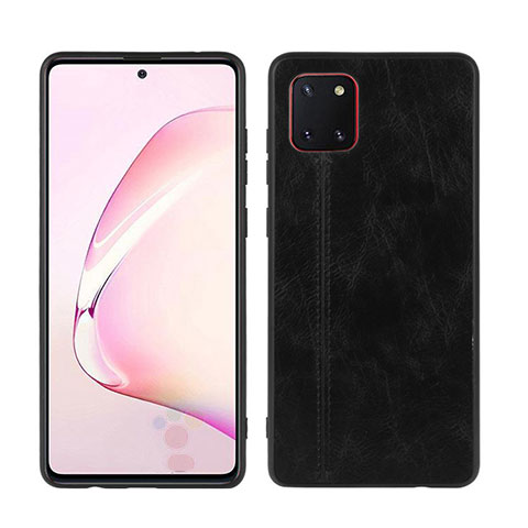 Funda Silicona Goma de Cuero Carcasa para Samsung Galaxy A81 Negro