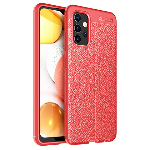 Funda Silicona Goma de Cuero Carcasa para Samsung Galaxy M32 5G Rojo