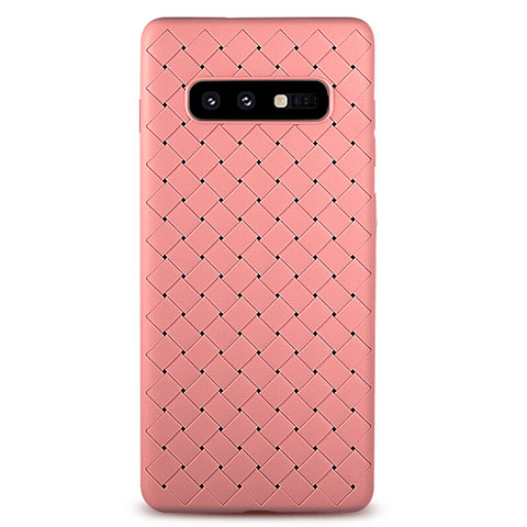 Funda Silicona Goma de Cuero Carcasa para Samsung Galaxy S10e Oro Rosa