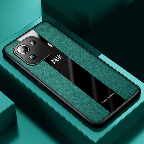 Funda Silicona Goma de Cuero Carcasa para Xiaomi Mi 11 Pro 5G Verde