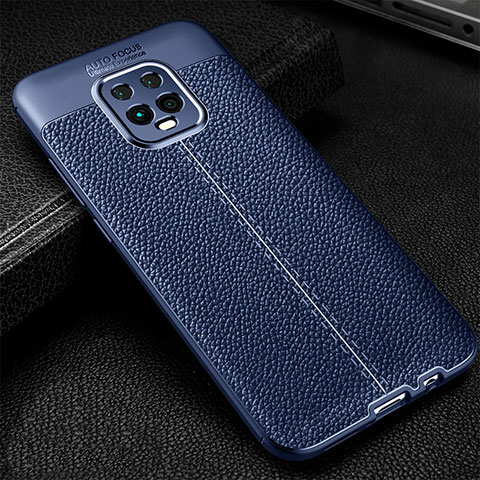 Funda Silicona Goma de Cuero Carcasa para Xiaomi Redmi 10X 5G Azul