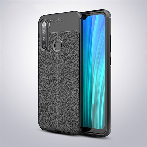 Funda Silicona Goma de Cuero Carcasa para Xiaomi Redmi Note 8T Negro