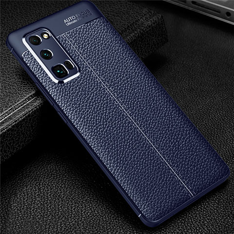 Funda Silicona Goma de Cuero Carcasa S01 para Huawei Honor 30 Pro+ Plus Azul