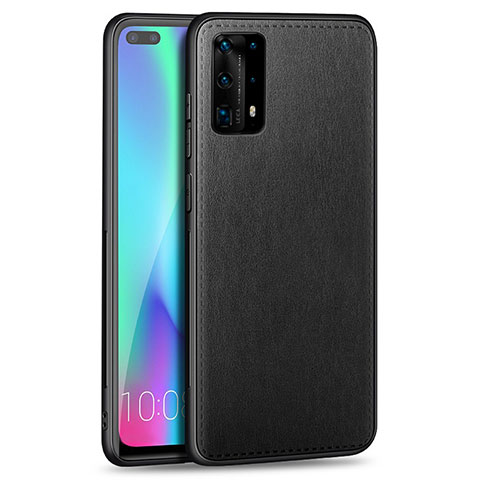 Funda Silicona Goma de Cuero Carcasa S01 para Huawei P40 Pro+ Plus Negro