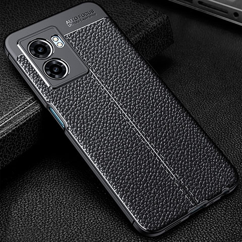 Funda Silicona Goma de Cuero Carcasa S01 para OnePlus Nord N300 5G Negro