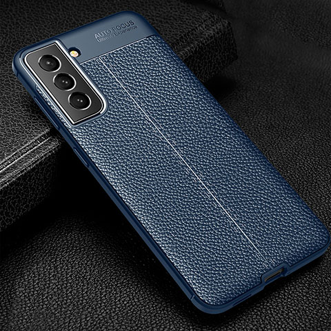 Funda Silicona Goma de Cuero Carcasa S01 para Samsung Galaxy S25 Plus 5G Azul