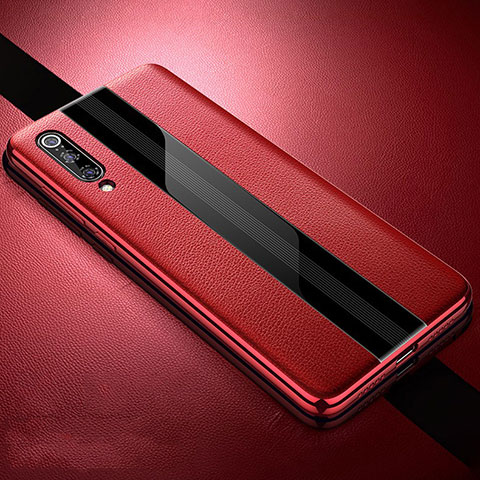 Funda Silicona Goma de Cuero Carcasa S01 para Xiaomi Mi 9 Pro Rojo