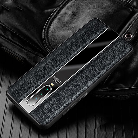 Funda Silicona Goma de Cuero Carcasa S01 para Xiaomi Poco X2 Negro