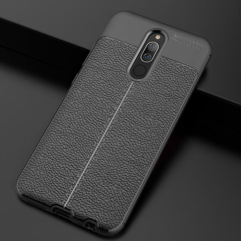 Funda Silicona Goma de Cuero Carcasa S02 para Xiaomi Redmi 8 Negro