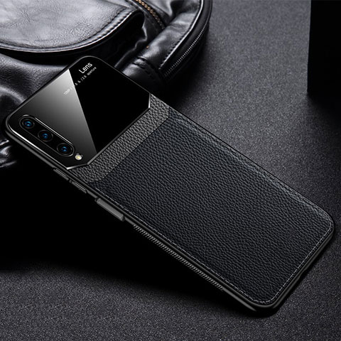 Funda Silicona Goma de Cuero Carcasa S03 para Huawei Honor 9X Pro Negro