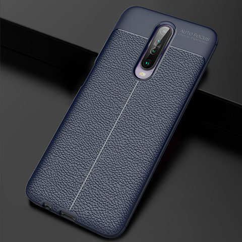 Funda Silicona Goma de Cuero Carcasa S04 para Xiaomi Redmi K30 5G Azul