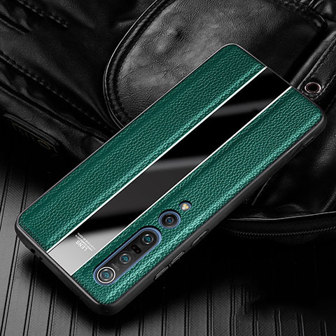 Funda Silicona Goma de Cuero Carcasa S05 para Xiaomi Mi 10 Pro Verde