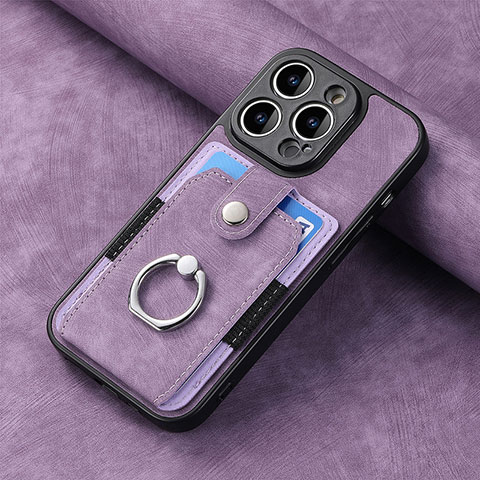 Funda Silicona Goma de Cuero Carcasa SD11 para Apple iPhone 13 Pro Purpura Claro