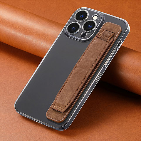 Funda Silicona Goma de Cuero Carcasa SD2 para Apple iPhone 14 Pro Max Marron