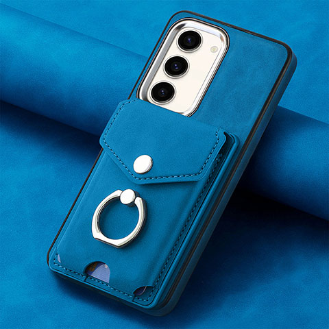 Funda Silicona Goma de Cuero Carcasa SD6 para Samsung Galaxy S22 Plus 5G Azul