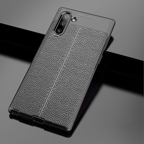 Funda Silicona Goma de Cuero Carcasa WL1 para Samsung Galaxy Note 10 5G Negro
