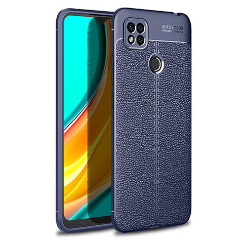 Funda Silicona Goma de Cuero Carcasa WL1 para Xiaomi POCO C3 Azul