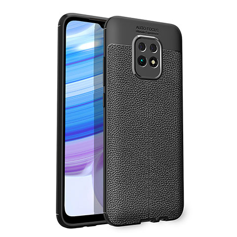 Funda Silicona Goma de Cuero Carcasa WL1 para Xiaomi Redmi 10X 5G Negro