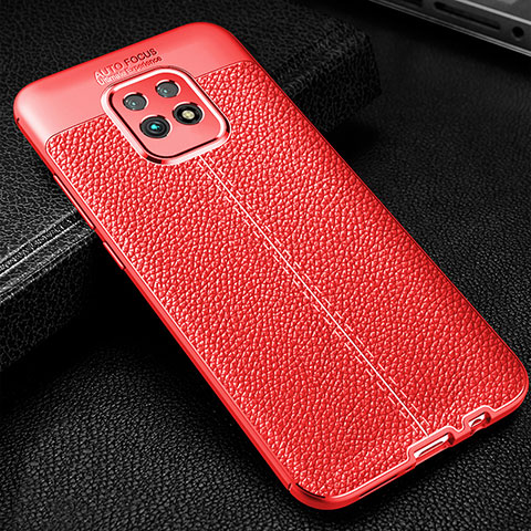 Funda Silicona Goma de Cuero Carcasa WL2 para Xiaomi Redmi 10X 5G Rojo