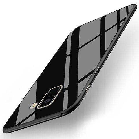 Funda Silicona Goma Espejo para Samsung Galaxy A8+ A8 Plus (2018) A730F Negro