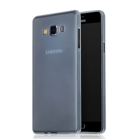 Funda Silicona Goma Mate para Samsung Galaxy A7 Duos SM-A700F A700FD Blanco