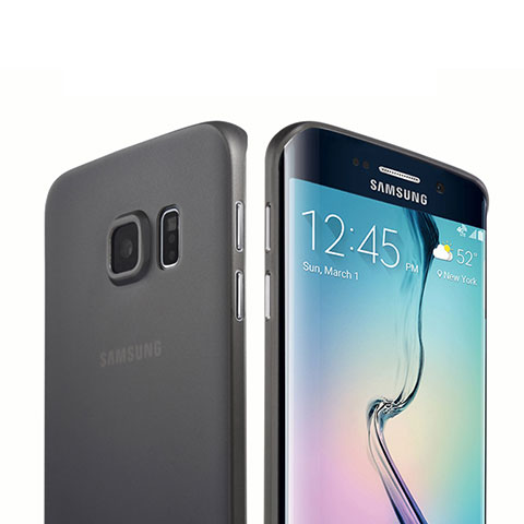 Funda Silicona Goma Mate para Samsung Galaxy S6 Edge SM-G925 Negro