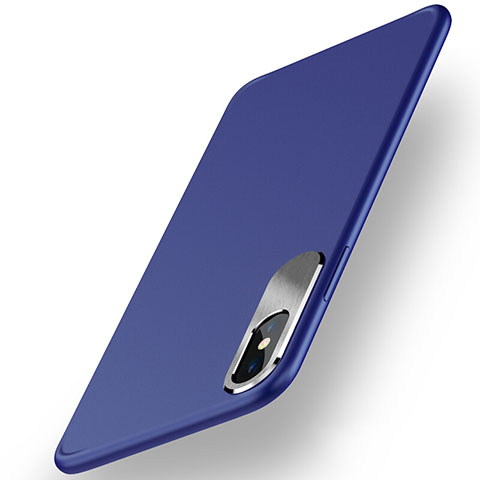 Funda Silicona Goma para Apple iPhone Xs Max Azul