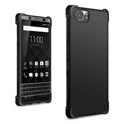 Funda Silicona Goma para Blackberry KEYone Negro