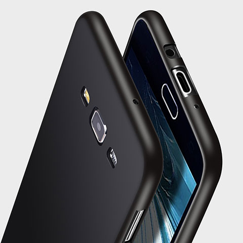 Funda Silicona Goma para Samsung Galaxy A7 Duos SM-A700F A700FD Negro