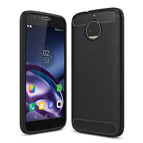 Funda Silicona Goma TPU para Motorola Moto G5S Plus Negro