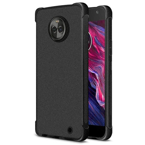 Funda Silicona Goma TPU para Motorola Moto X4 Negro