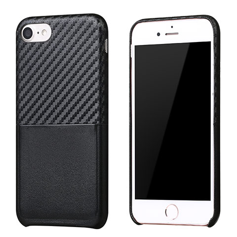 Funda Silicona Goma Twill B05 para Apple iPhone 8 Negro