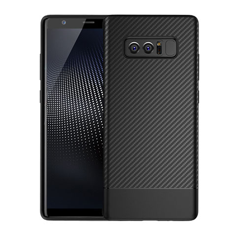 Funda Silicona Goma Twill para Samsung Galaxy Note 8 Negro