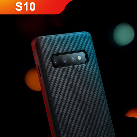 Funda Silicona Goma Twill para Samsung Galaxy S10 5G Negro